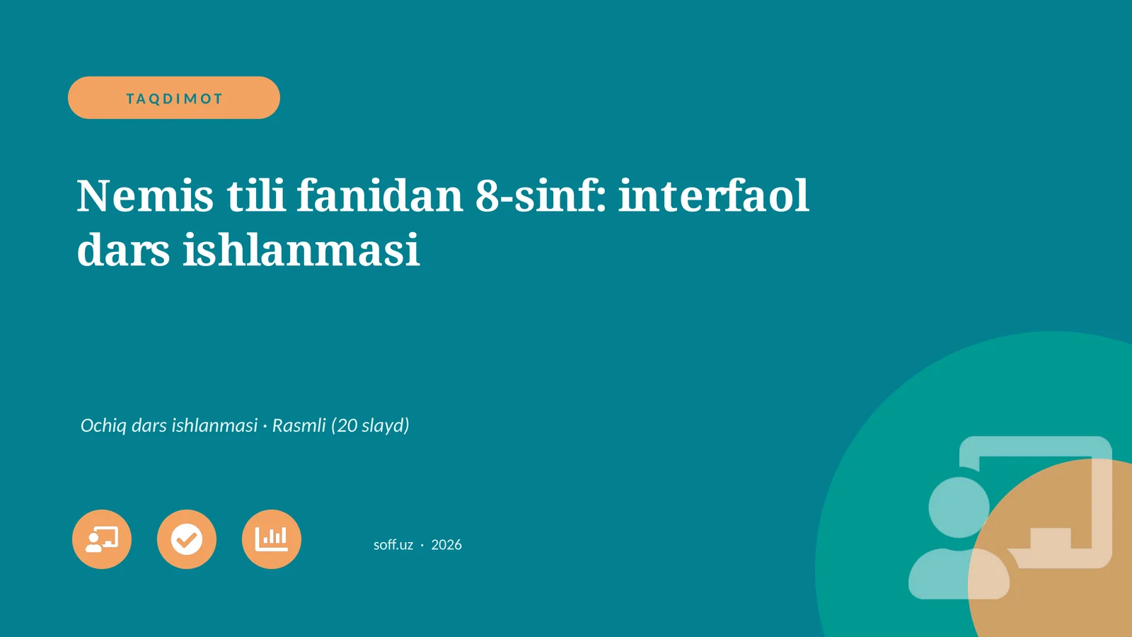 Nemis tili fanidan 8-sinf: interfaol dars ishlanmasi