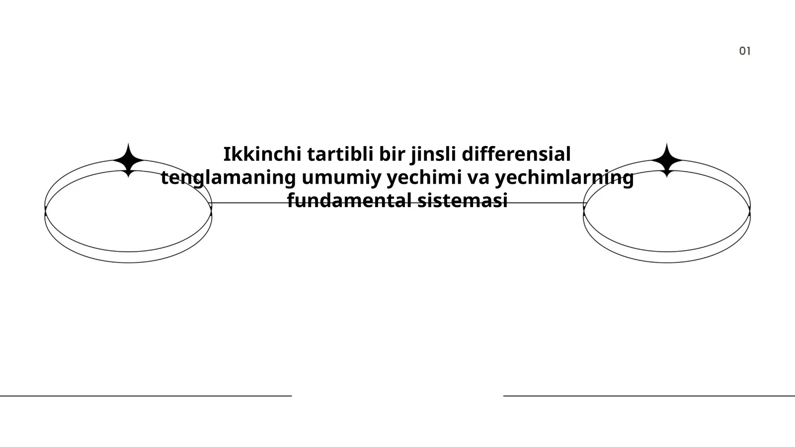 Ikkinchi Tartibli Bir Jinsli Differensial Tenglamaning Umumiy Yechimi va Yechimlarning Fundamental Sistemasi