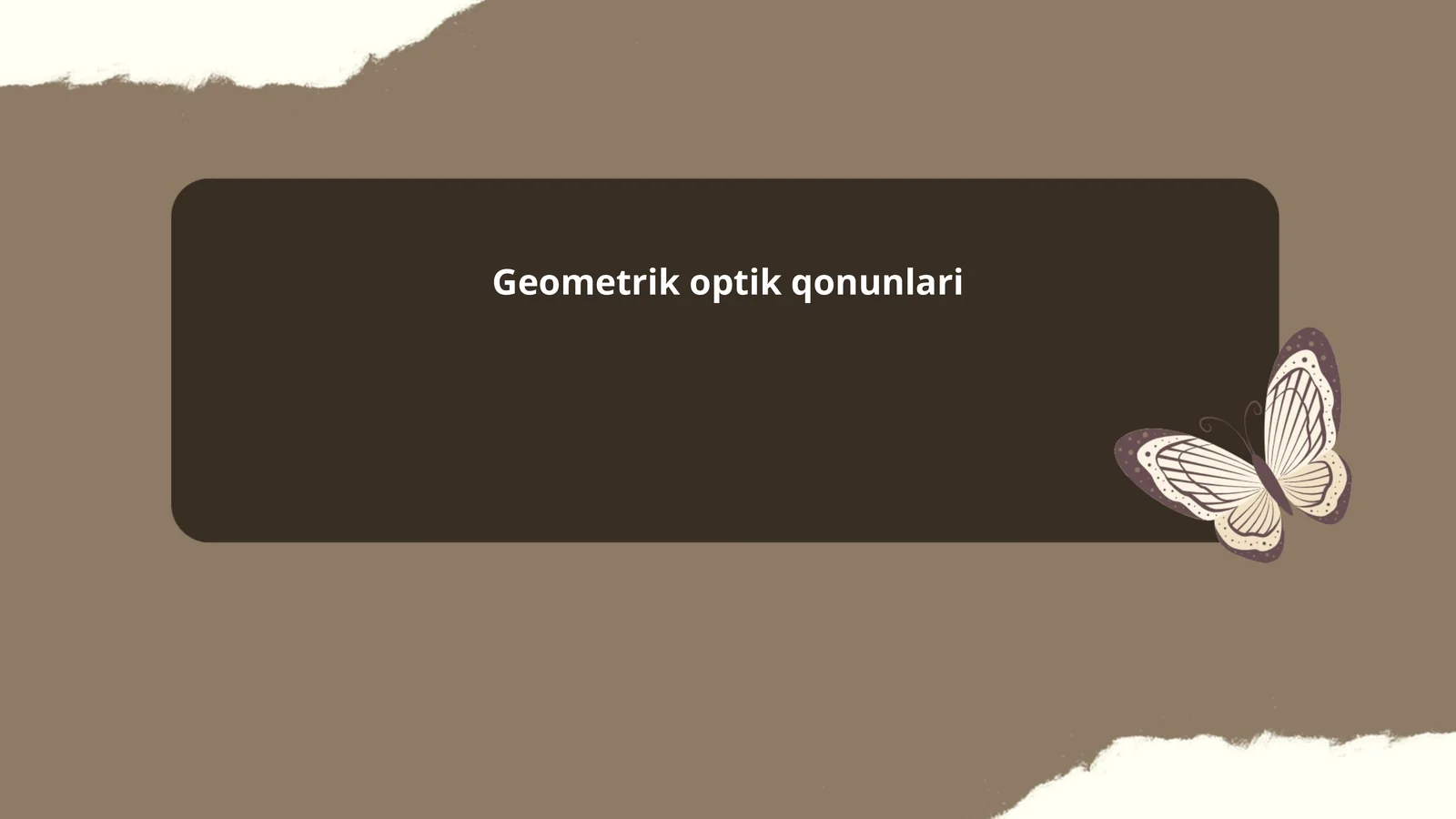 Geometrik optik qonunlari