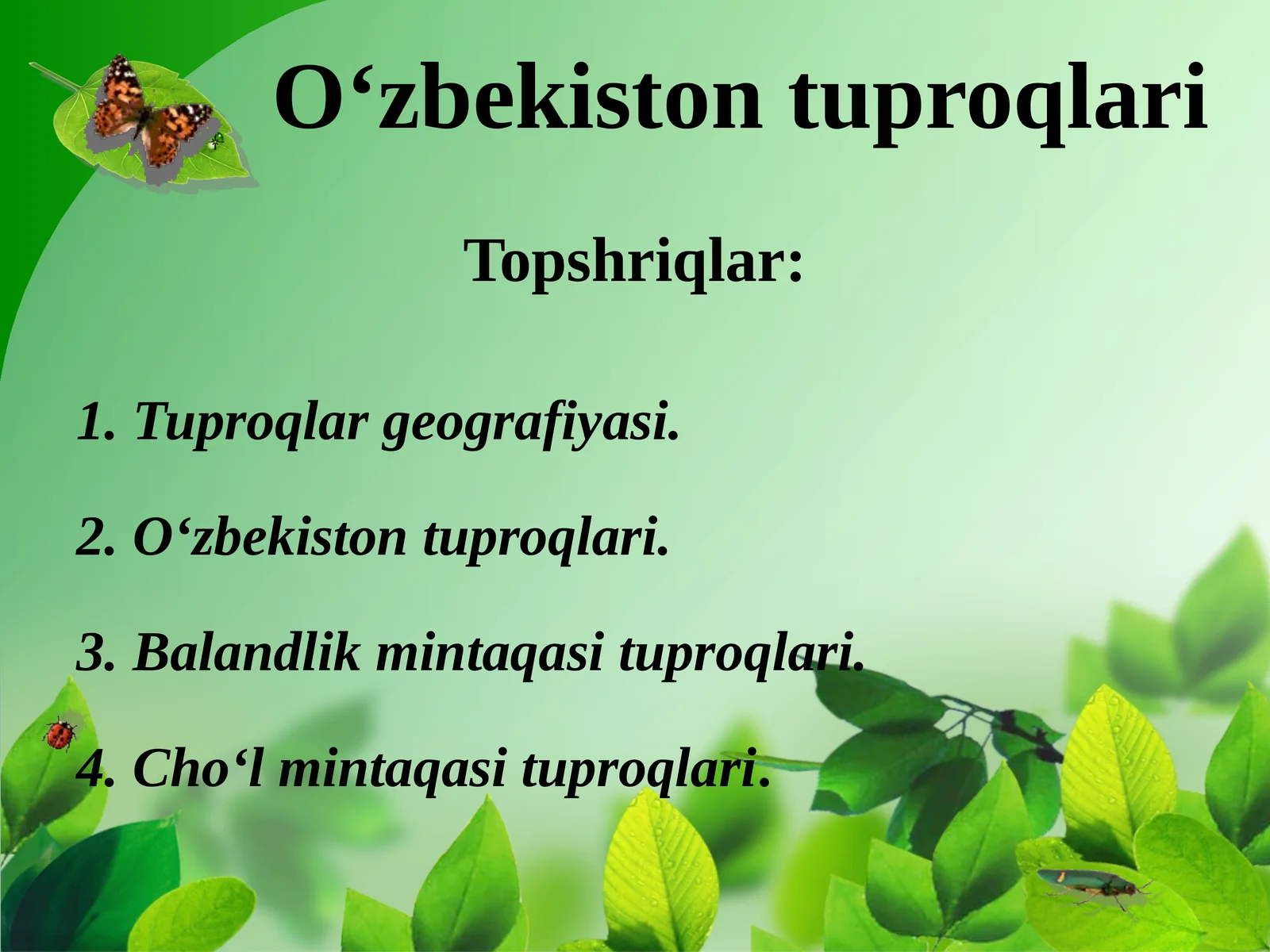 O‘zbekiston tuproqlari