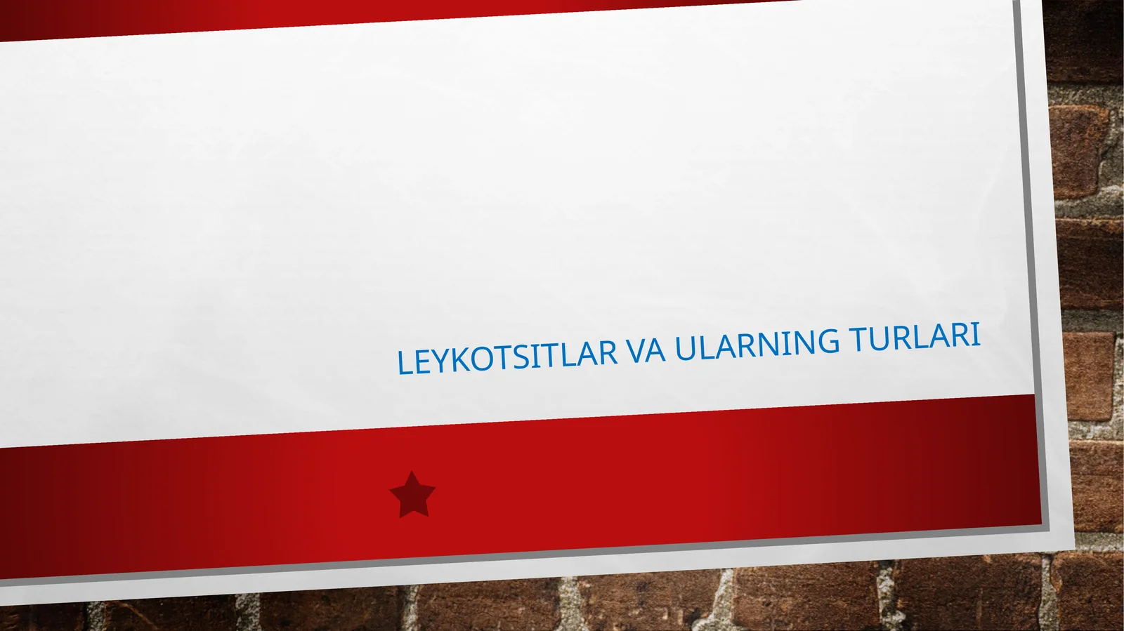 Leykotsitlar va ularning turlari