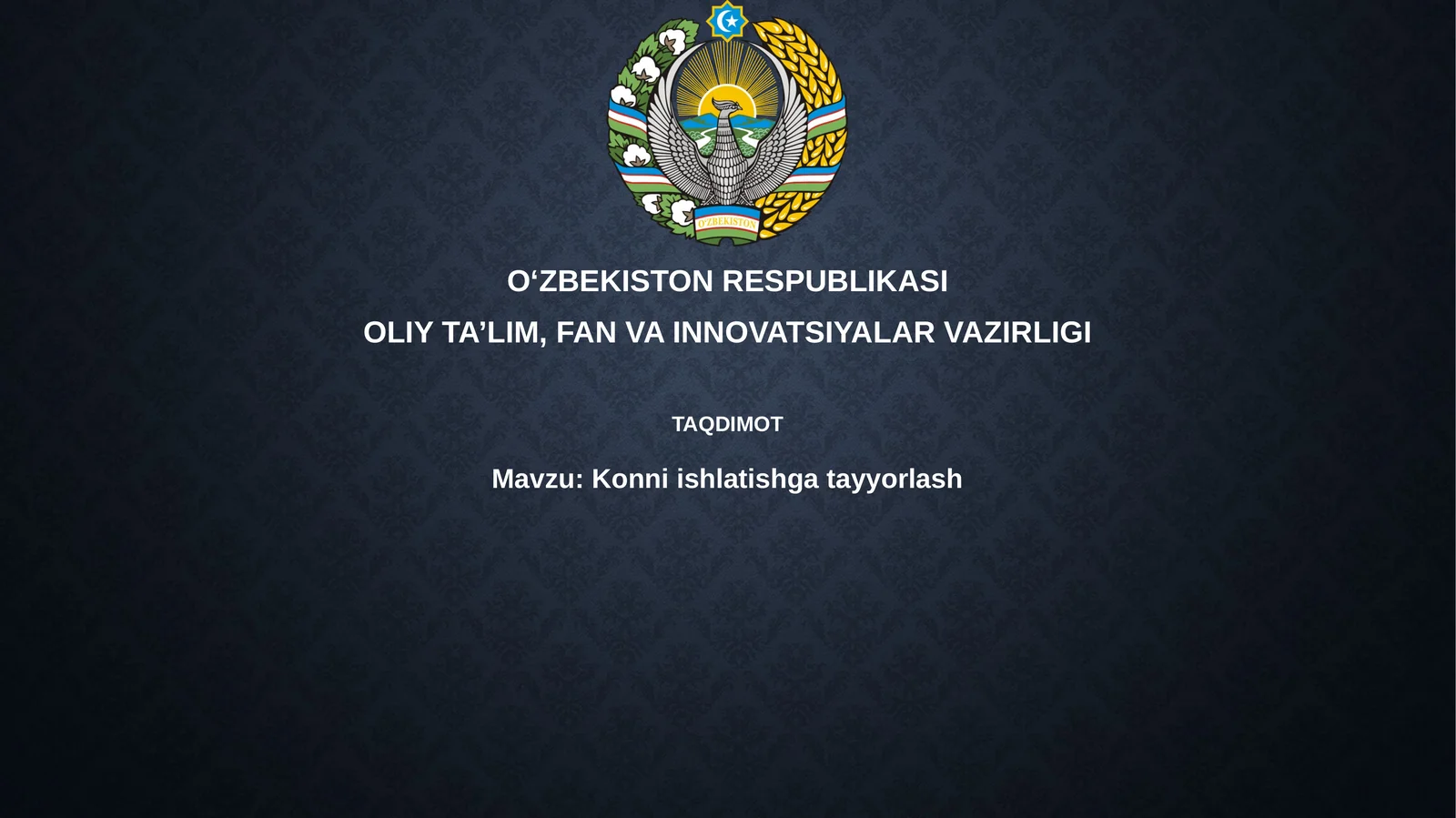 Konniishlatishgatayyorlash