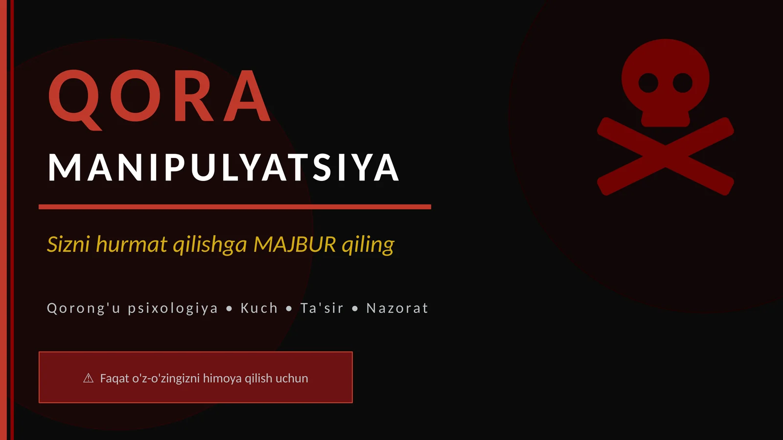 QORA MANIPULYATSIYA
