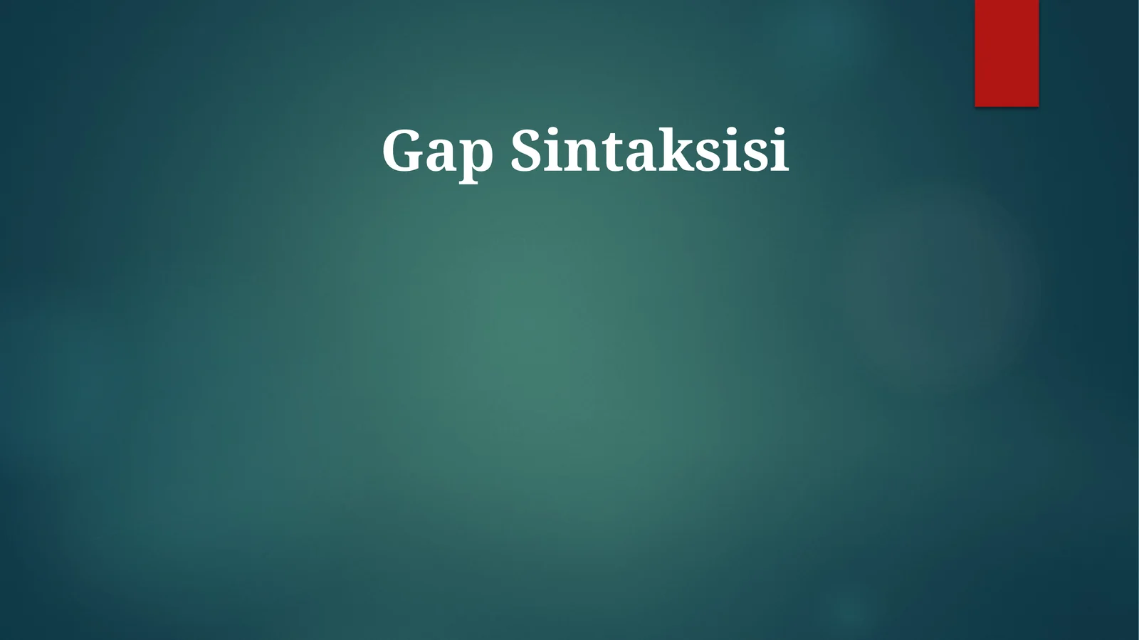 Gap Sintaksisi