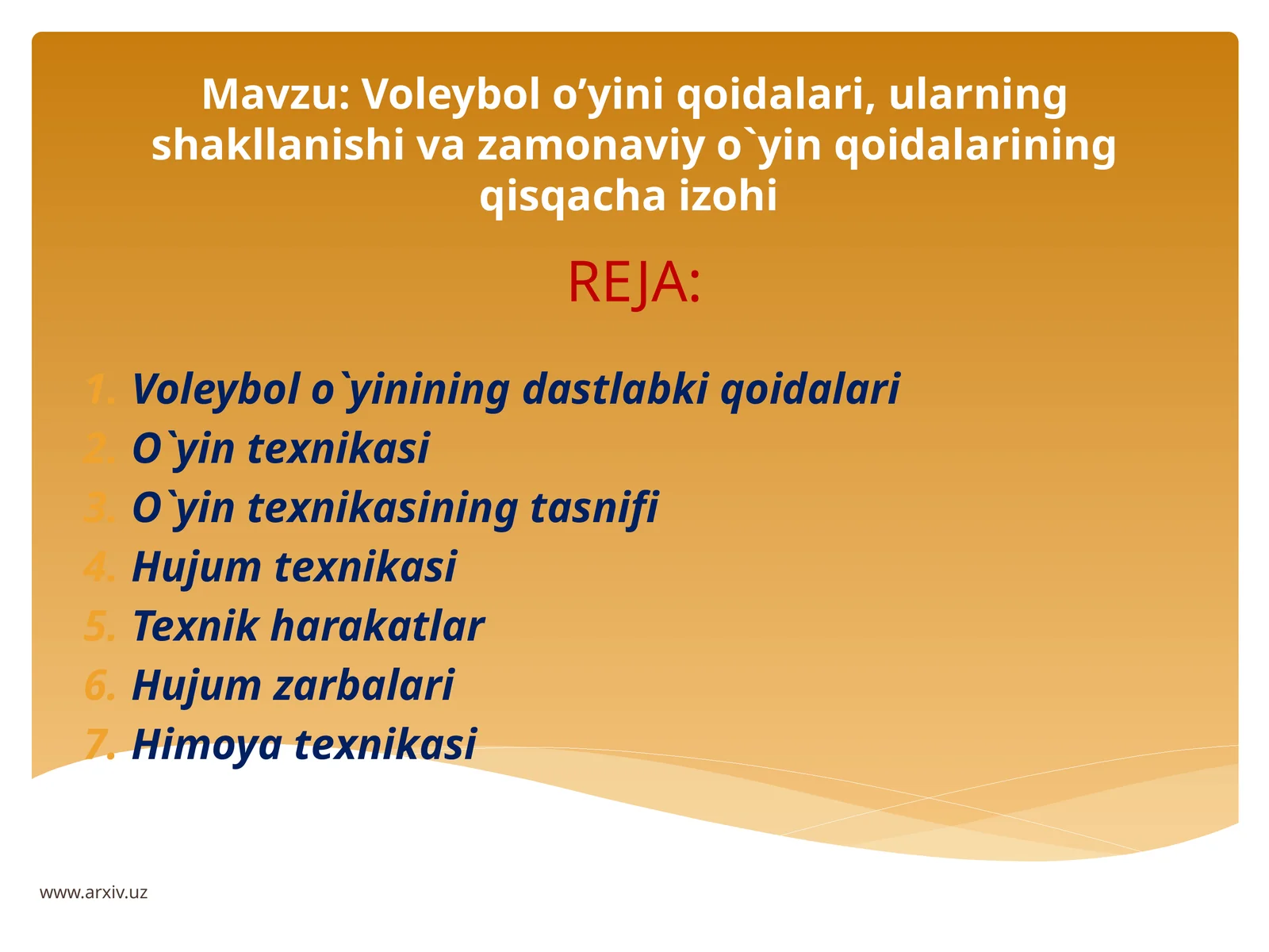 Voleybolo’yini qoidalari