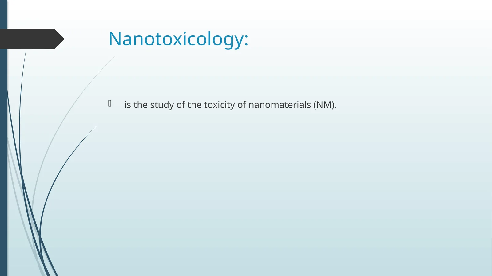 Nanotoxicology