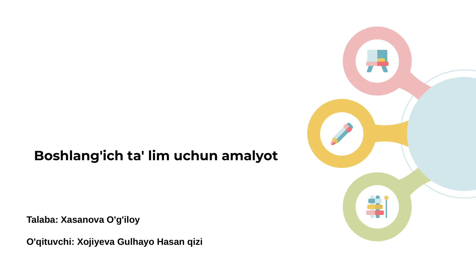 Boshlang'ich ta' lim uchun amalyot