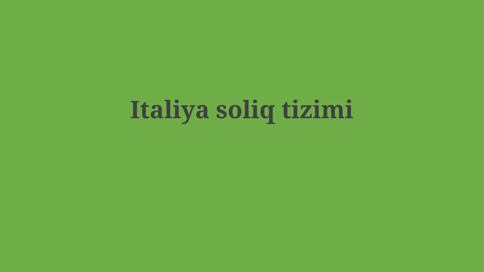 Italiyasoliqtizimi