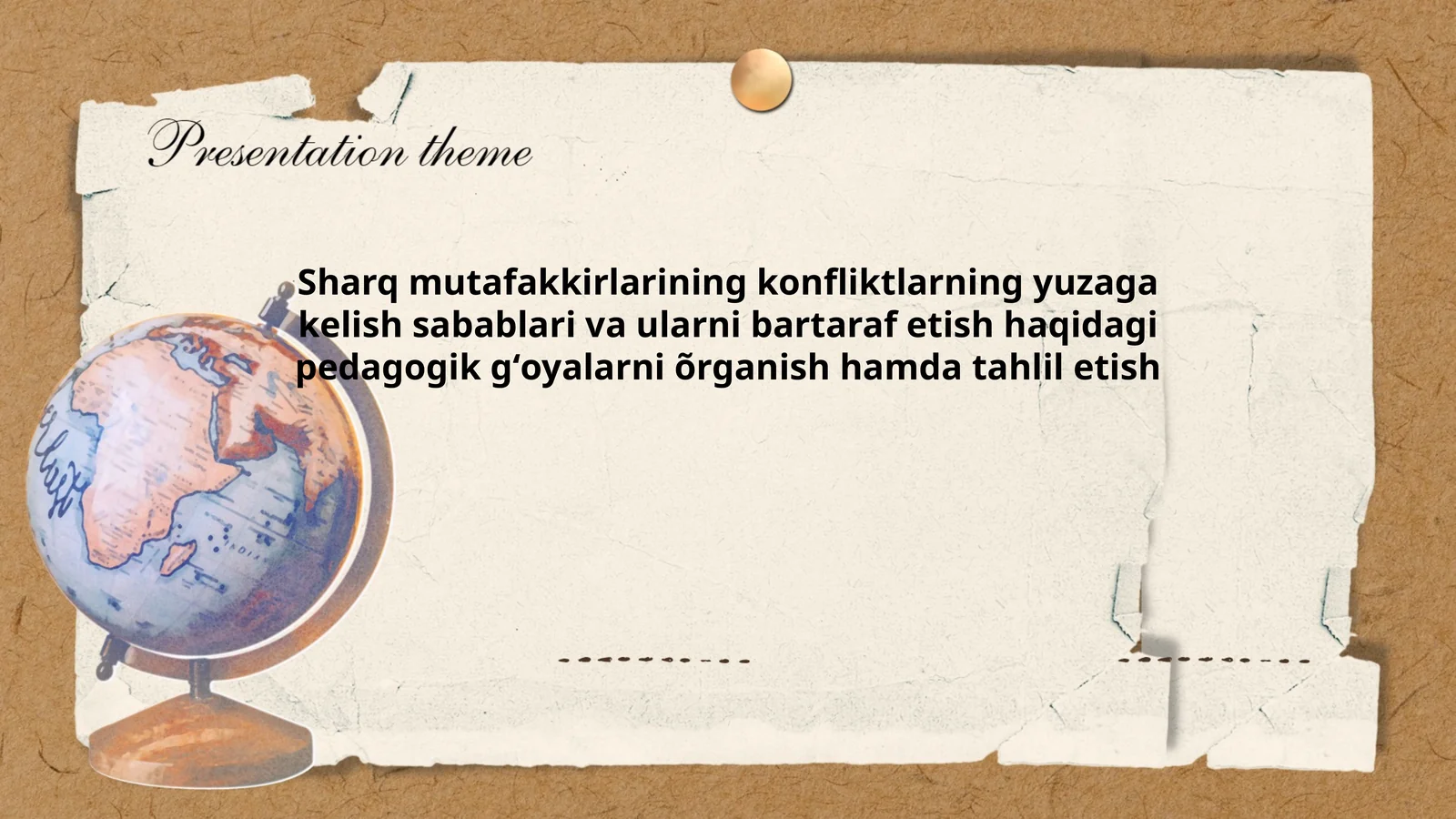 Sharq mutafakkirlarining konfliktlarning yuzaga kelish sabablari va ularni bartaraf etish haqidagi pedagogik gʻoyalarni õrganish hamda tahlil etish