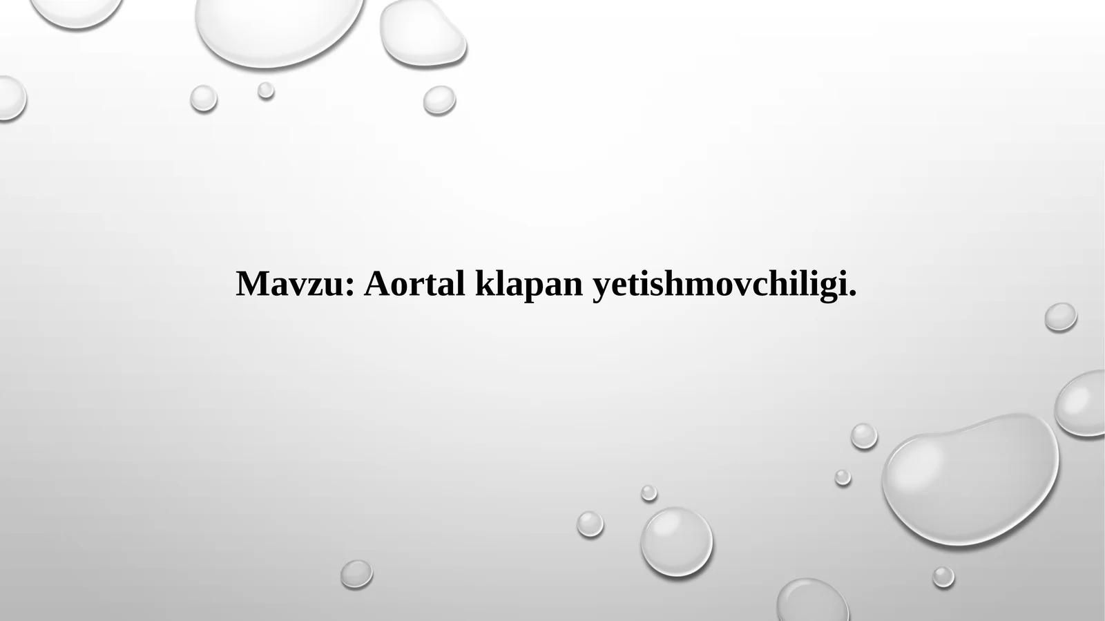 Aortalklapan yetishmovchiligi