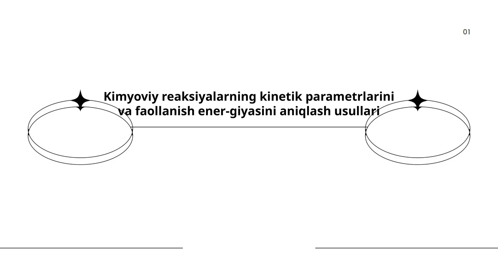 Kimyoviy reaksiyalarning kinetik parametrlarini va faollanish ener-giyasini aniqlash usullari