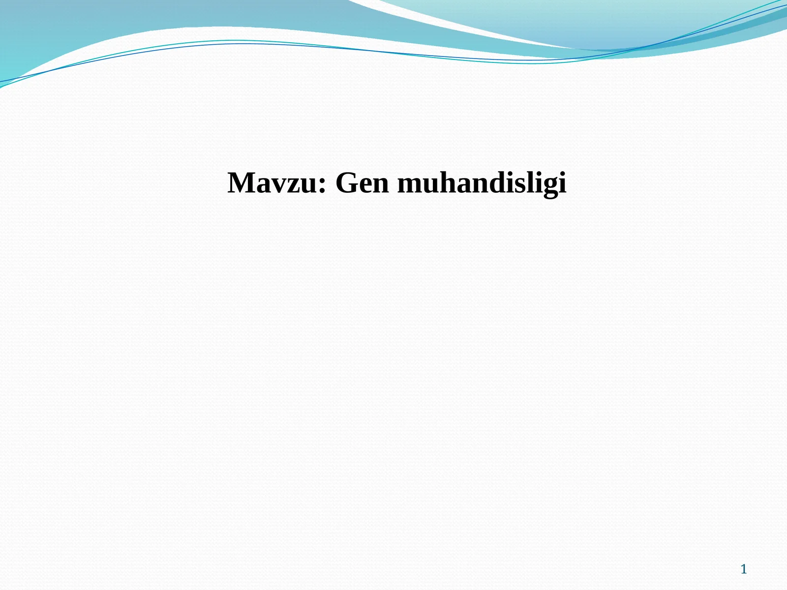 Gen muhandisligi