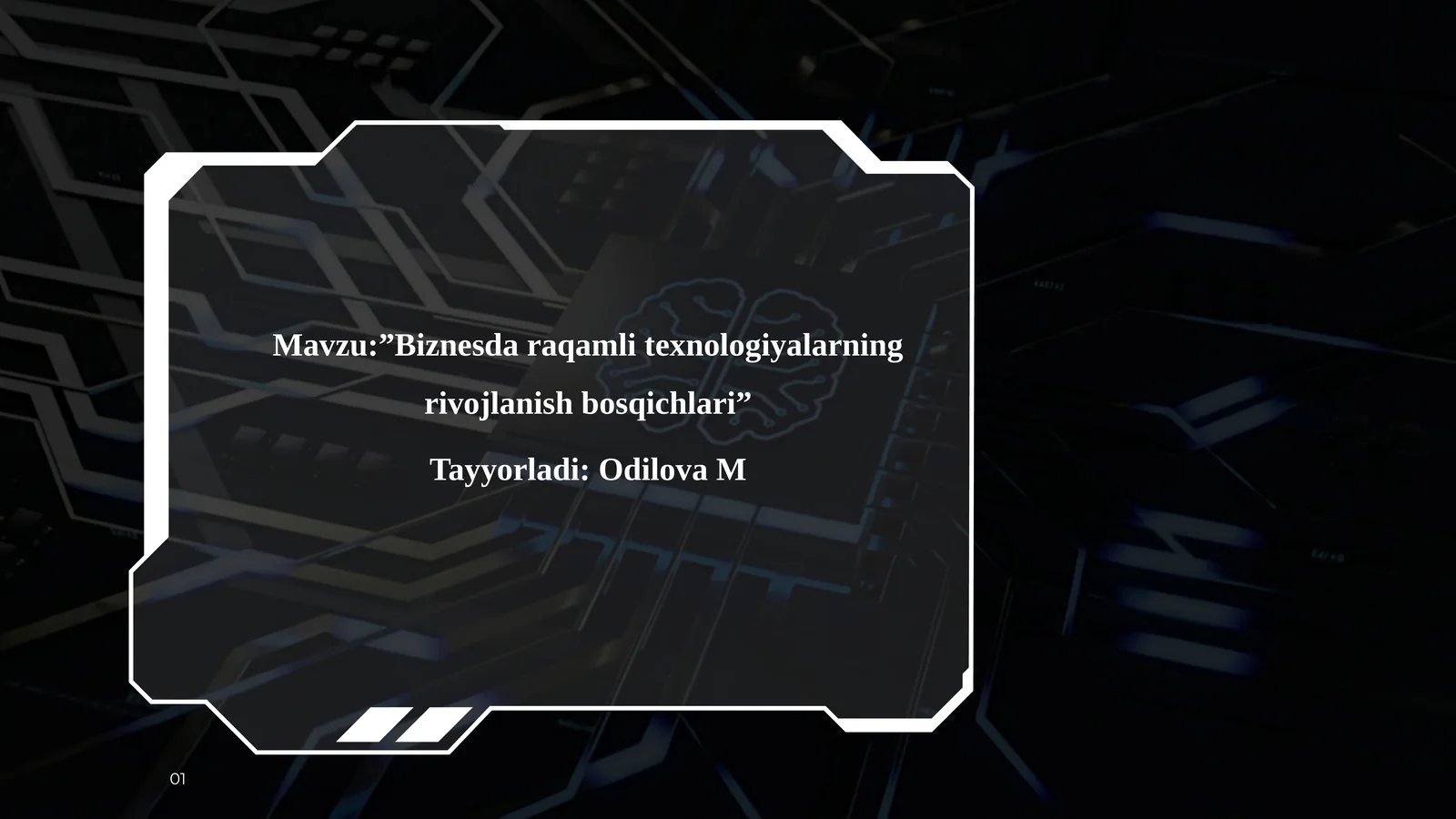 ”Biznesda raqamli texnologiyalarning rivojlanish bosqichlari”