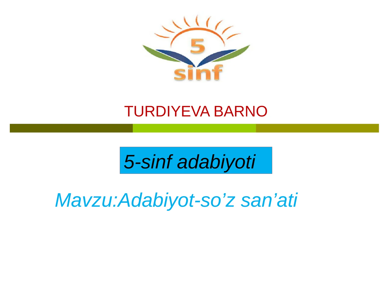 5-sinf Adabiyot Erkin Vohidovning Nido dostoni dars ishlanma