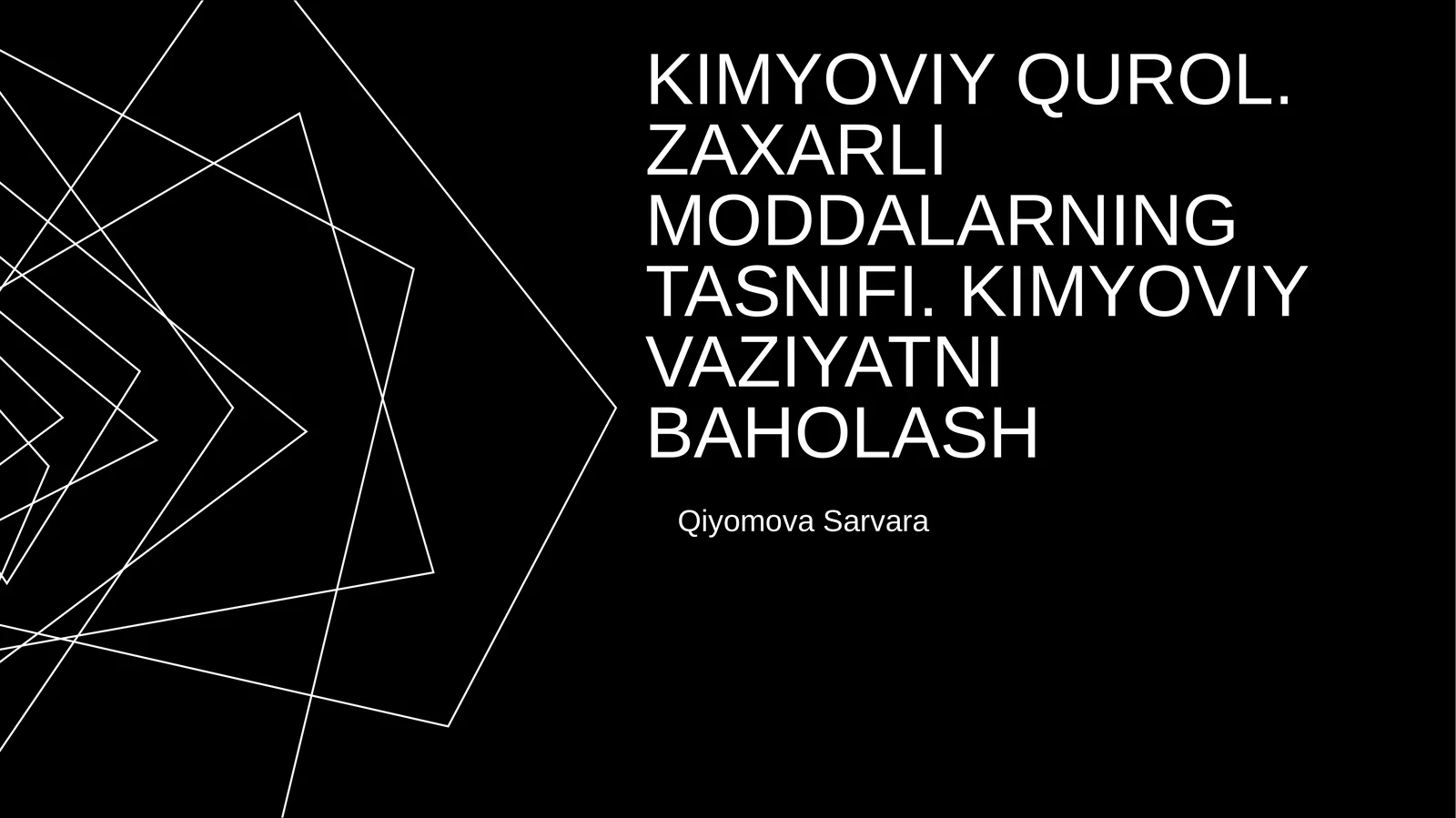 Kimyoviy qurol