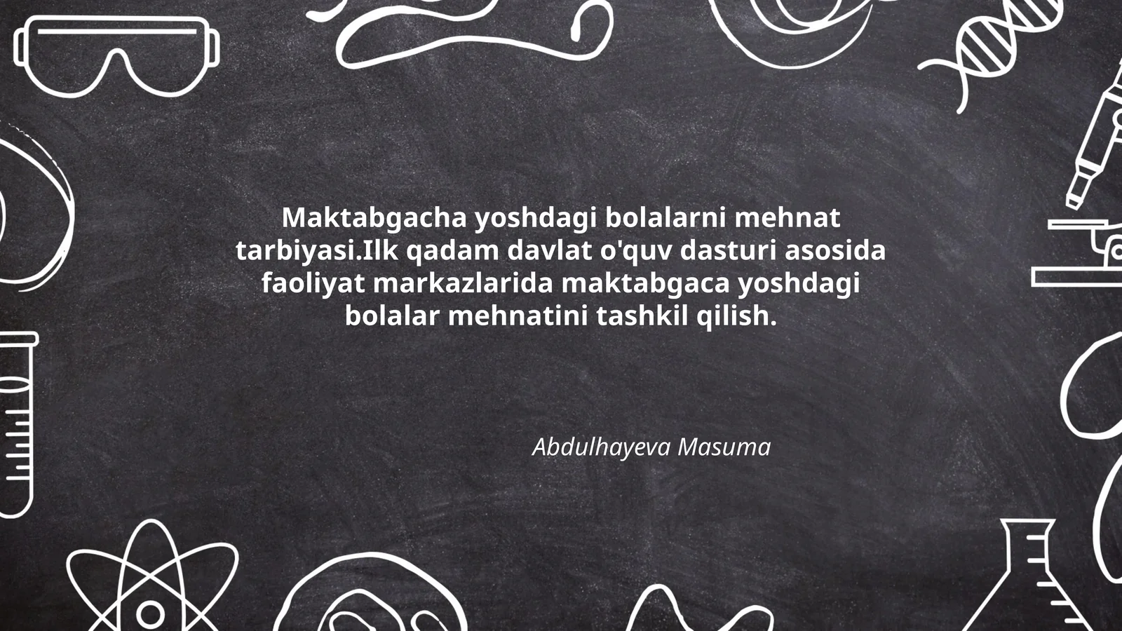 Maktabgacha yoshdagi bolalarni mehnat tarbiyasi