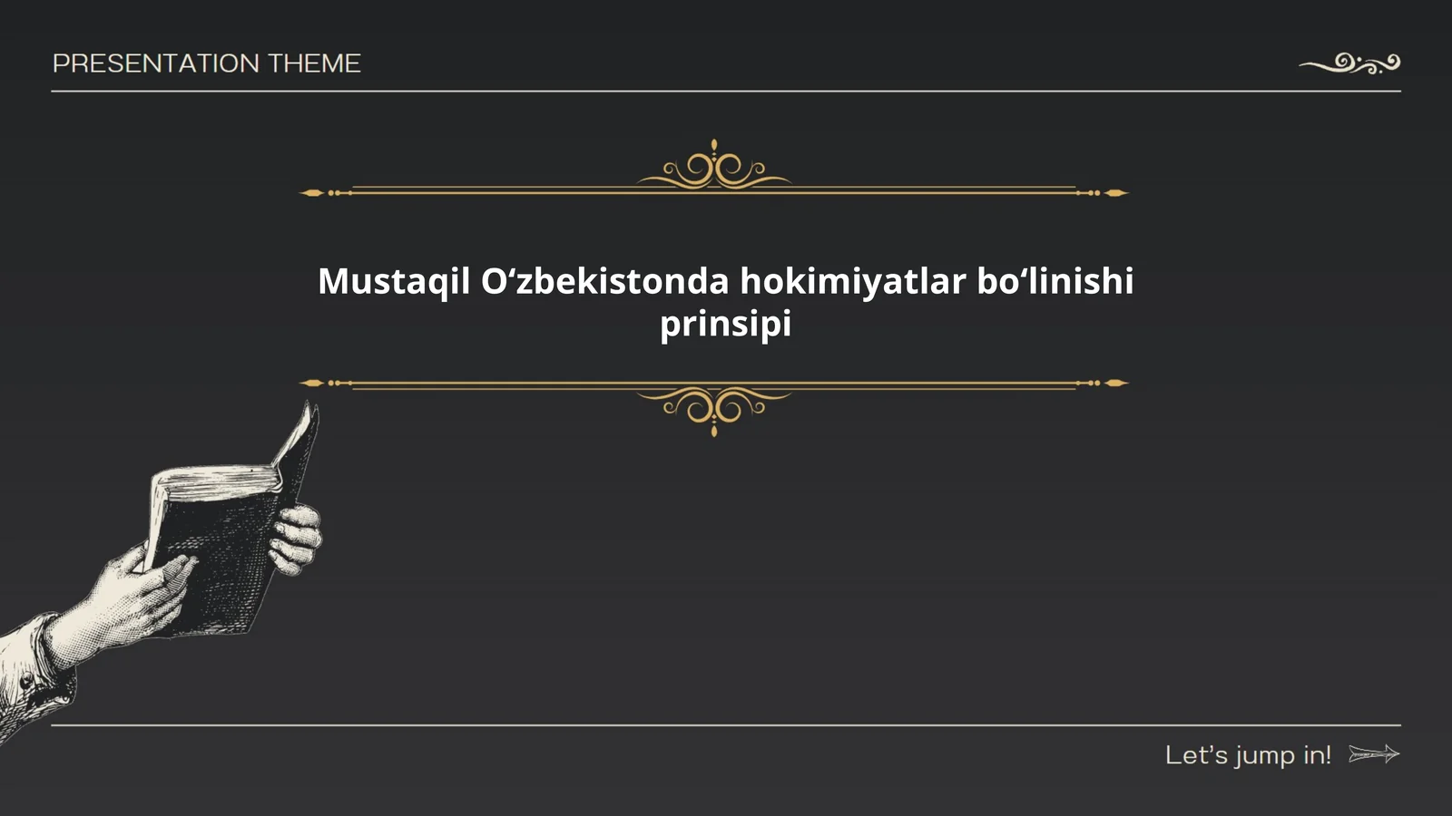 Mustaqil Oʻzbekistonda hokimiyatlar boʻlinishi prinsipi