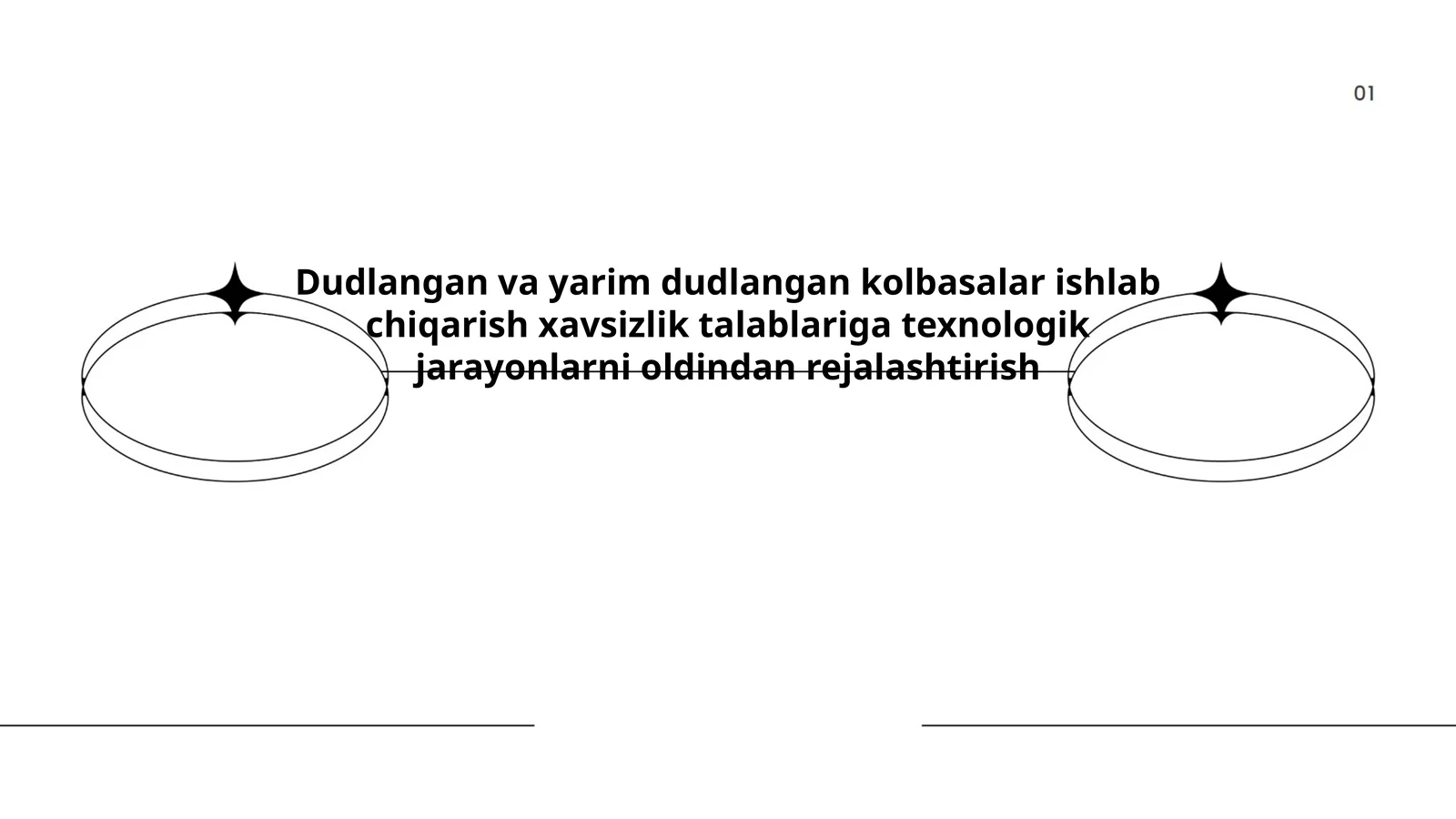 Dudlangan va yarim dudlangan kolbasalar ishlab chiqarish xavsizlik talablariga texnologik jarayonlarni oldindan rejalashtirish