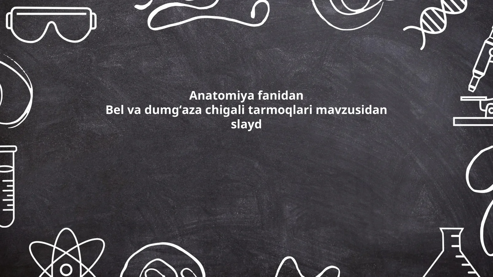 Bel va dumgʻaza chigali tarmoqlari mavzusidan slayd