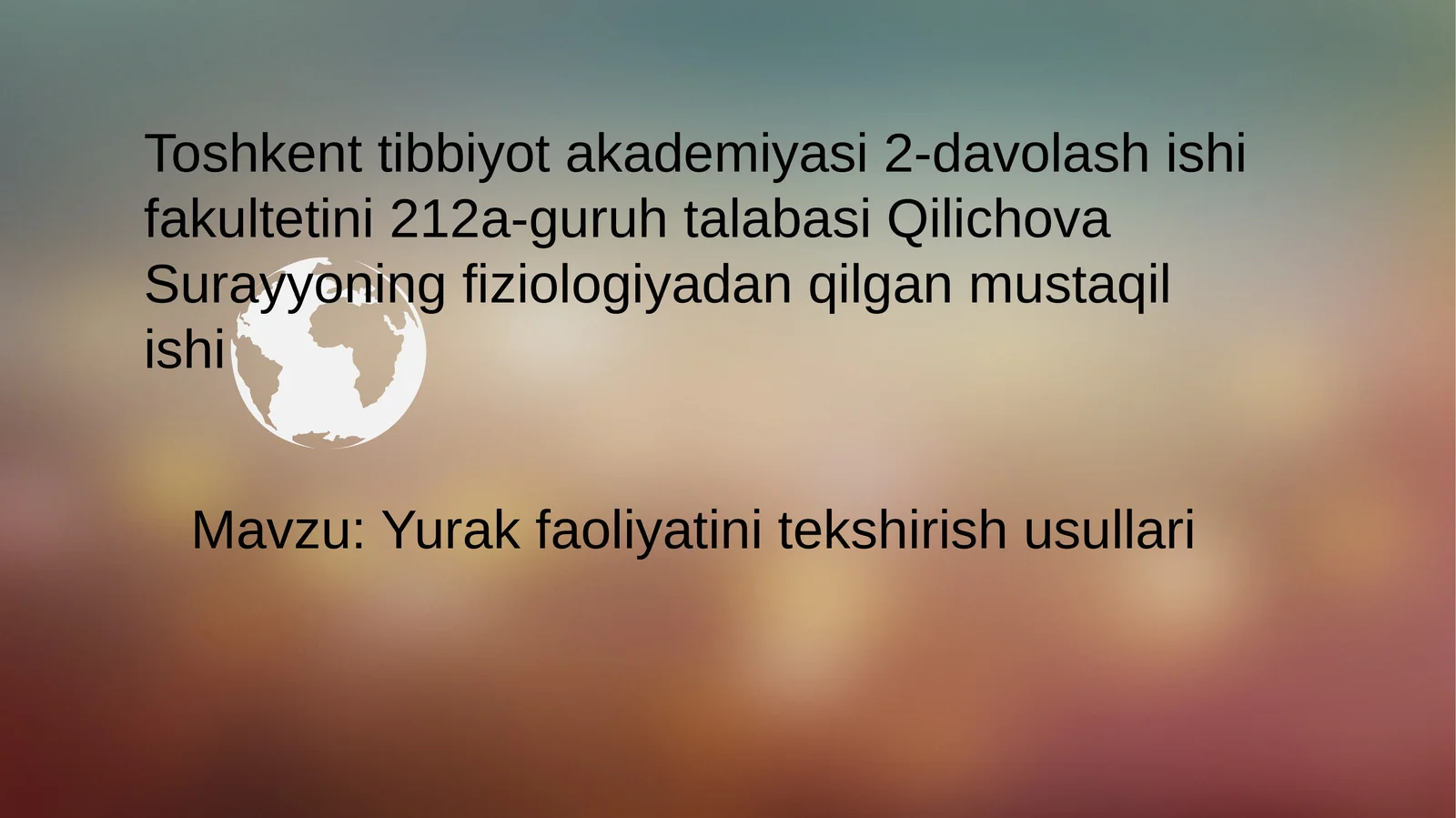 Yurak faoliyatini tekshirish usullari