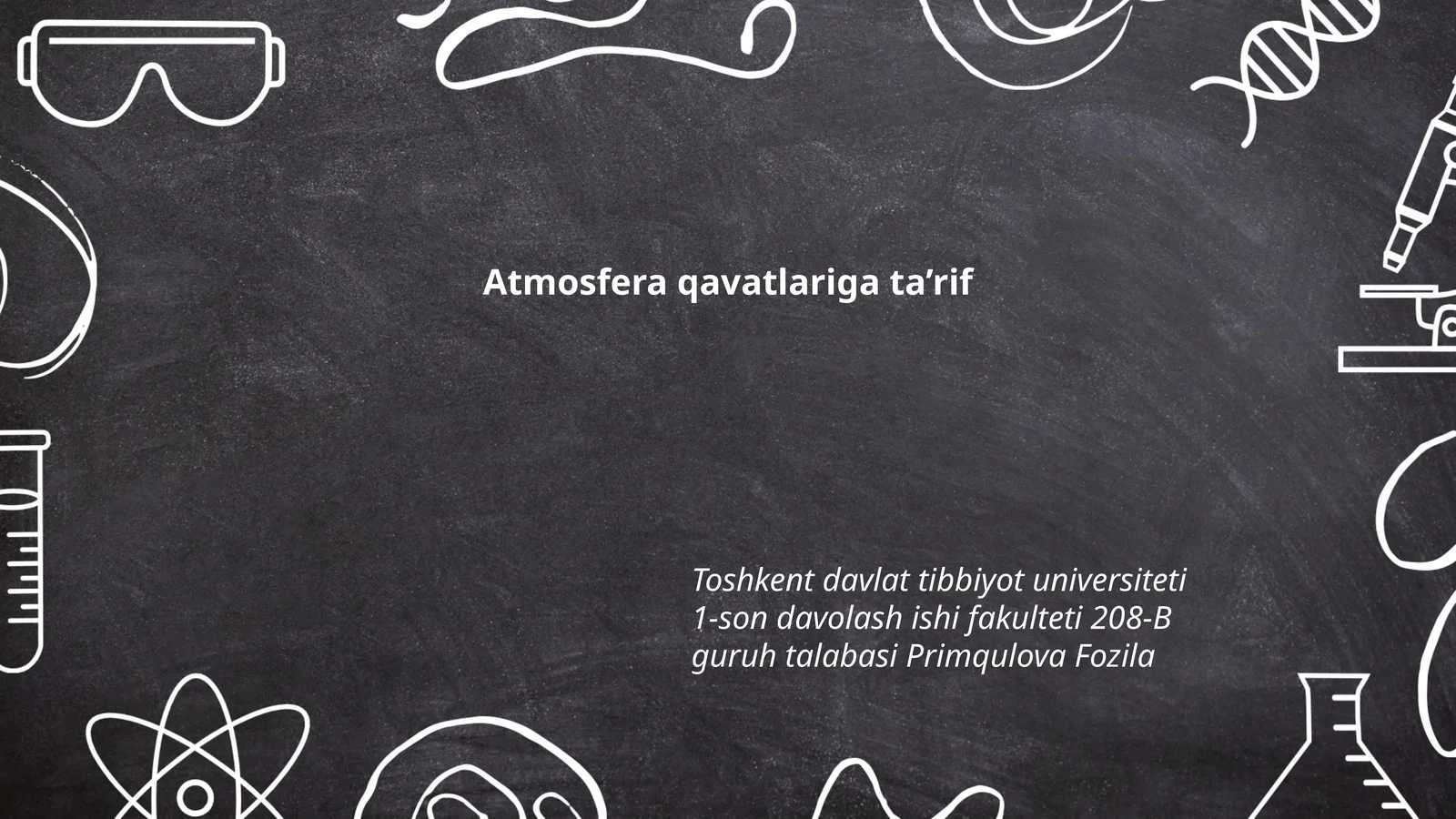 Atmosfera qavatlariga ta’rif