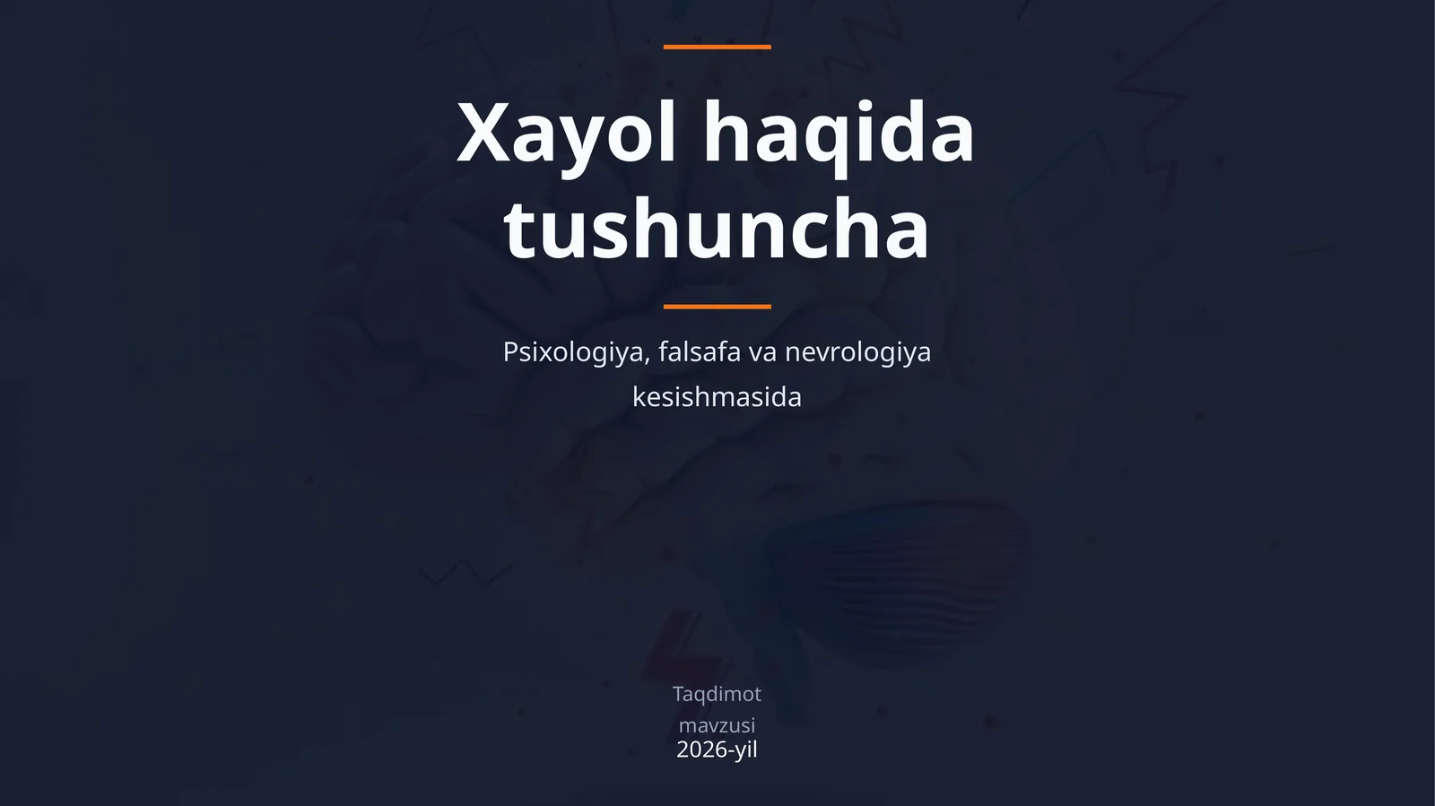 Xayol haqida tushuncha