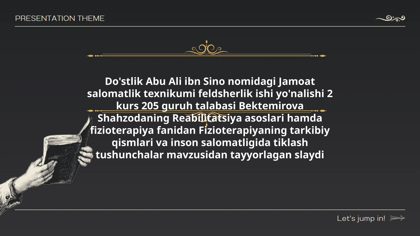 Fizioterapiyaning tarkibiy qismlari va inson salomatligida tiklash tushunchalar