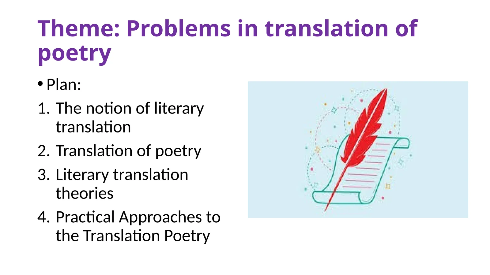Problems in translation of poetry