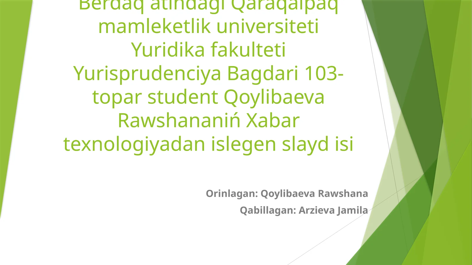 Xabar texnologiyadan islegenslaydisi