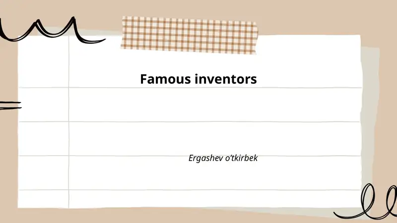 Famous inventors
