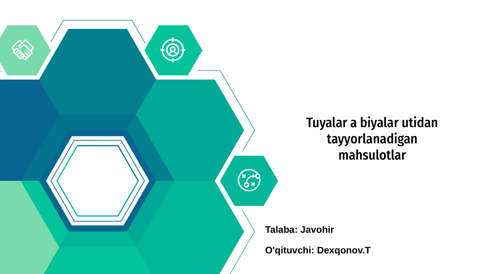 Tuyalar va biyalar utidan tayyorlanadigan mahsulotlar