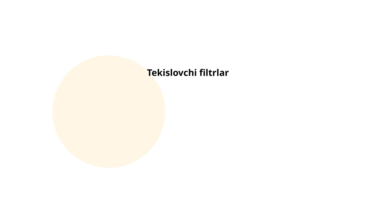 Tekislovchi filtrlar