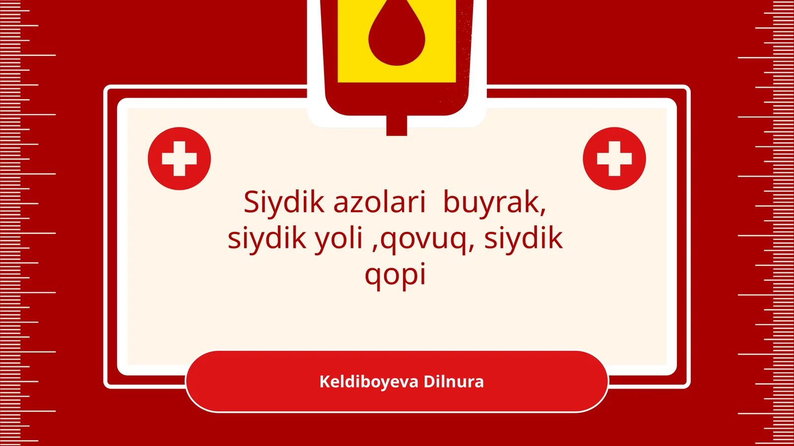 Siydik buyraklariga tegishli tahlil