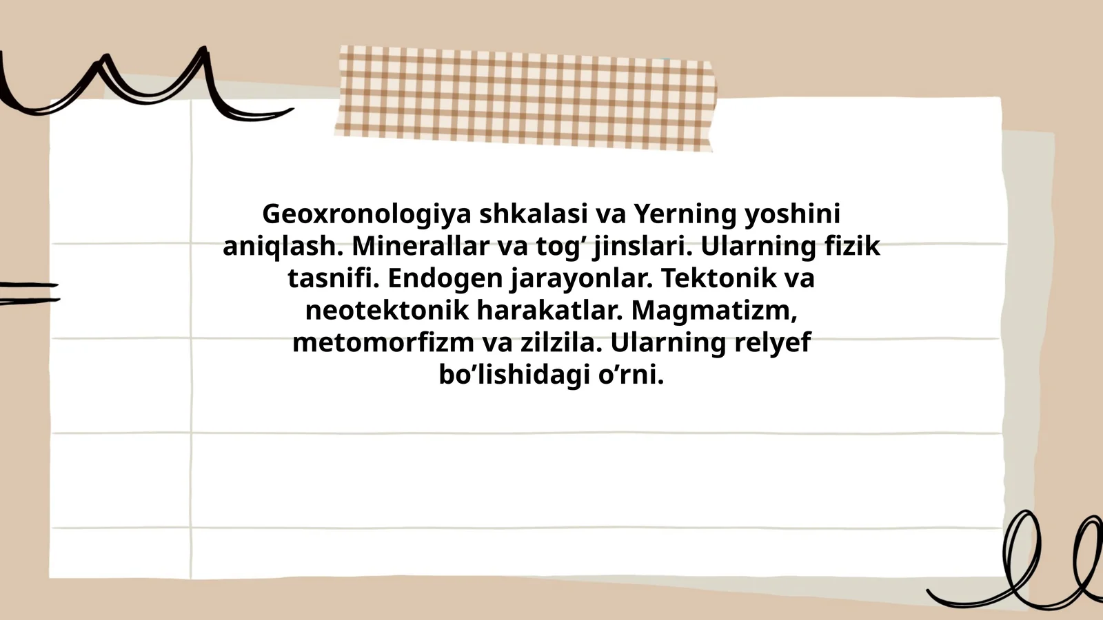 Geoxronologiya shkalasi va Yerning yoshini aniqlash