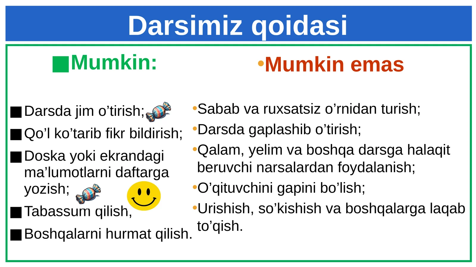 Buyruq gaplar mavzusi