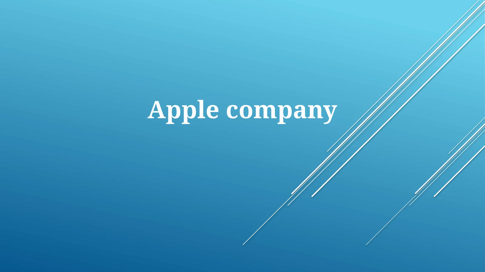 Apple company