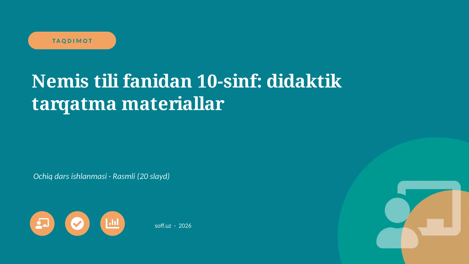 Nemis tili fanidan 10-sinf: didaktik tarqatma materiallar