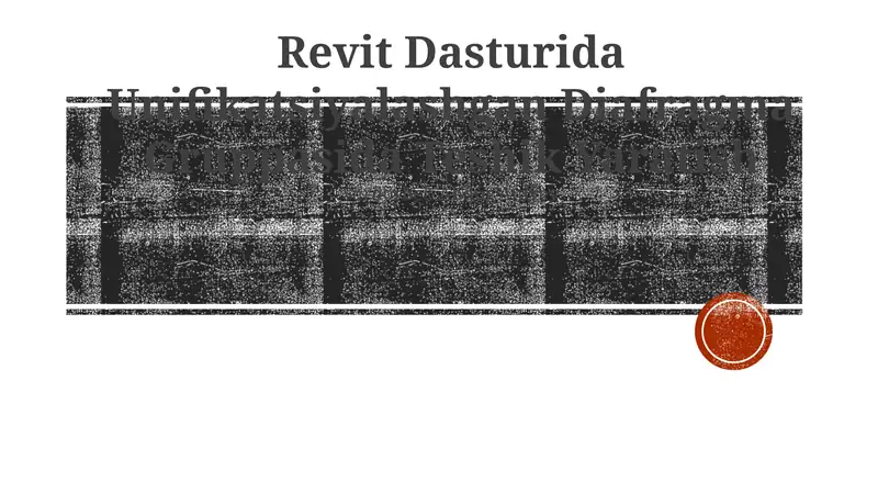 Revit Dasturida Unifikatsiyalashgan Diafragma Gruppasida Teshik Yaratish