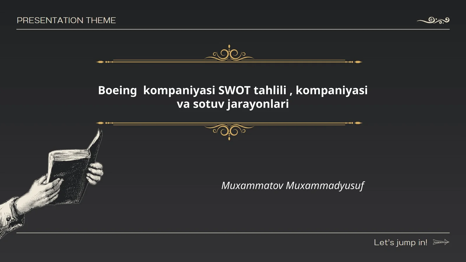 Boeing kompaniyasi SWOT tahlili, kompaniyasi va sotuv jarayonlari
