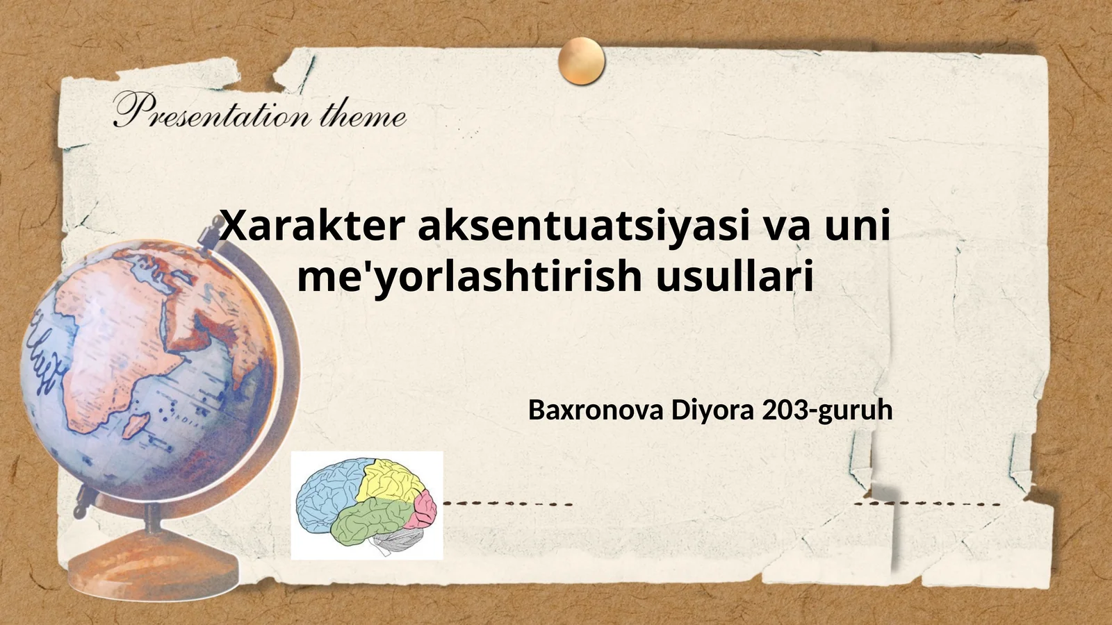 Xarakter aksentuatsiyasi va uni me'yorlashtirish usullari