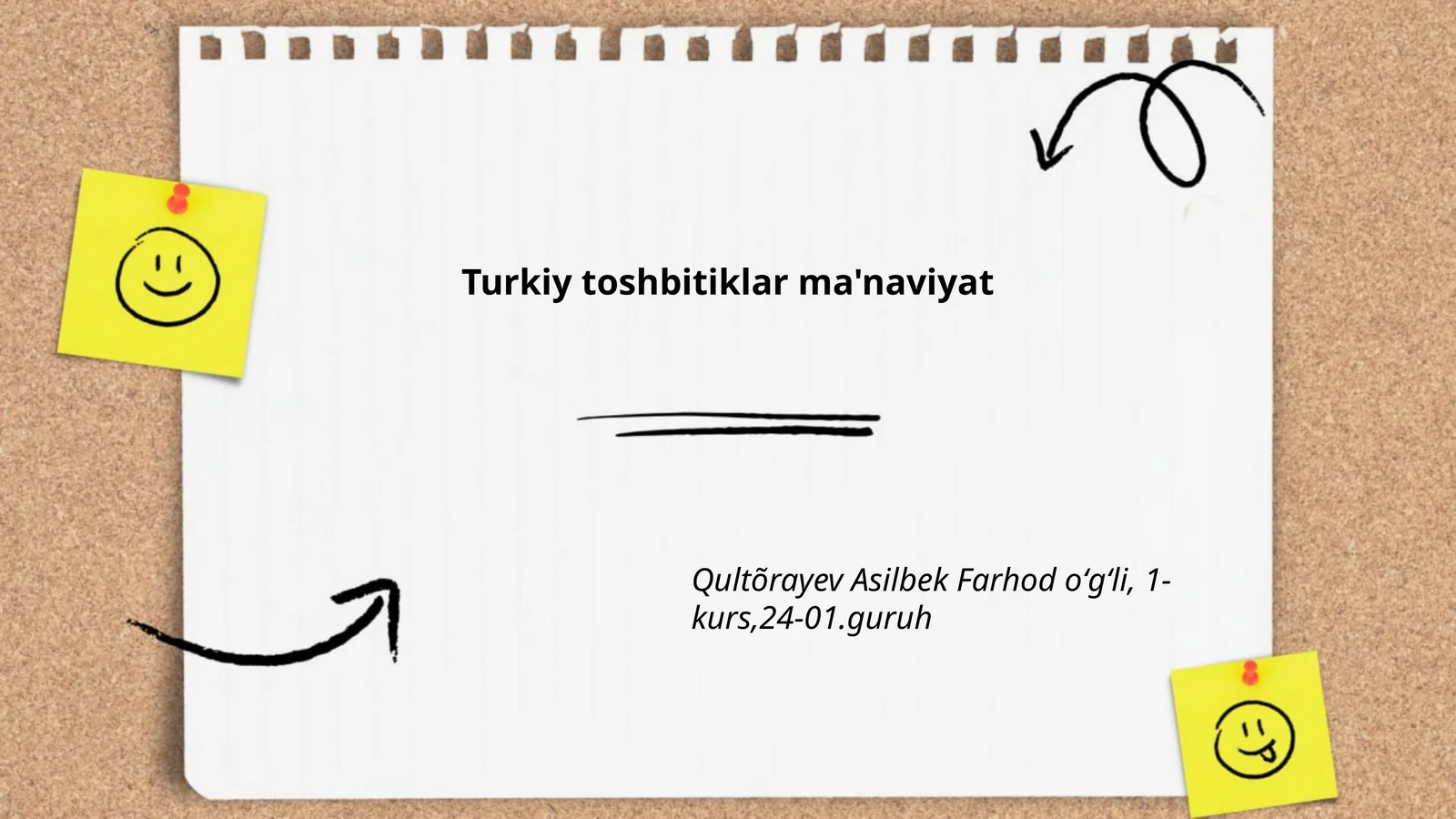 Turkiy toshbitiklar ma'naviyat