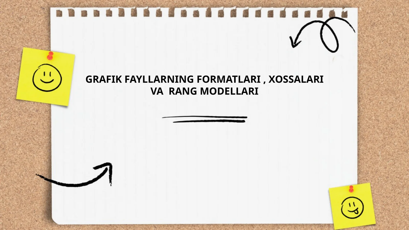 GRAFIK FAYLLARNING FORMATLARI, XOSSALARI VA RANG MODELLARI
