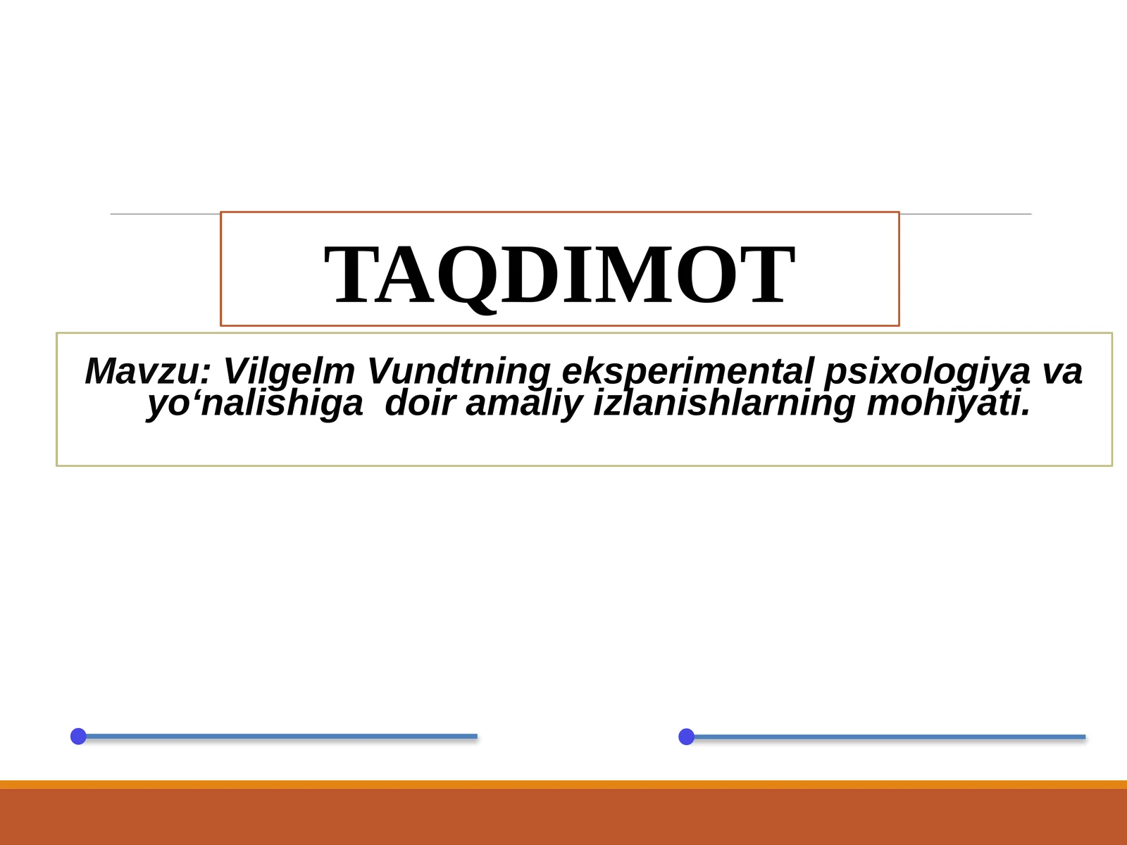 Vilgelm Vundtning eksperimental psixologiya va yoʻnalishiga doir amaliy izlanishlarning mohiyati