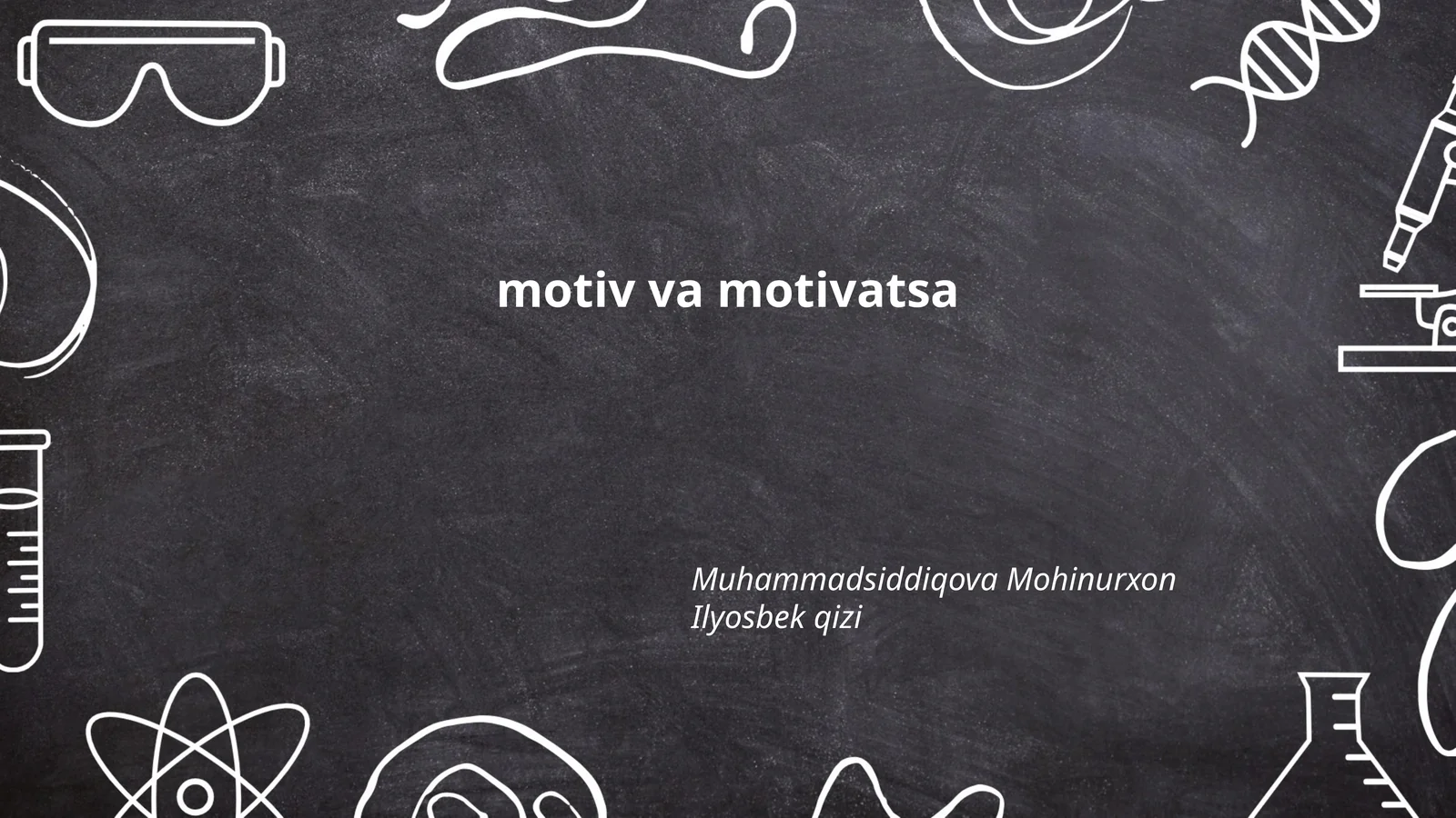 motiv va motivatsa