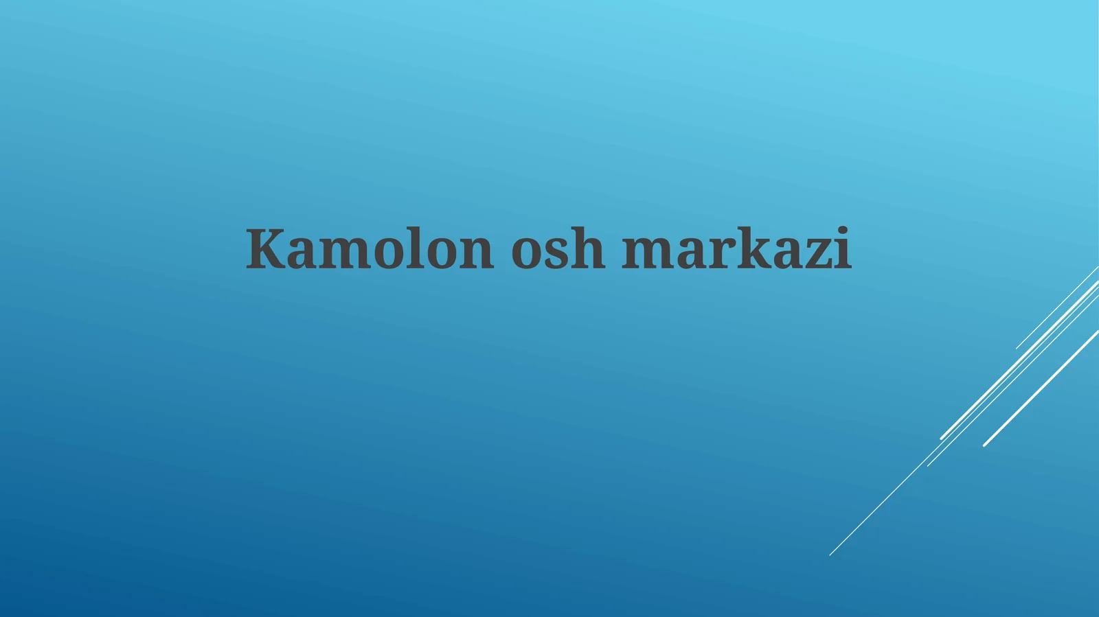 Kamolonoshmarkazi