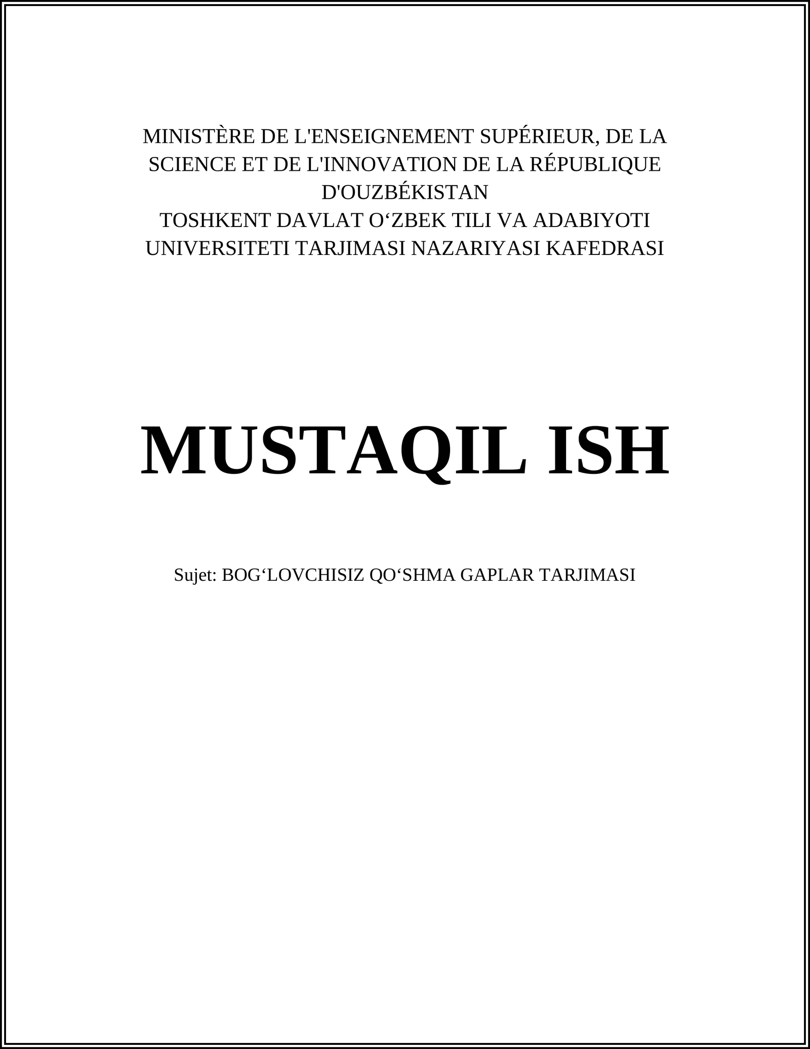Qoʻshma gaplar tarjimasi
