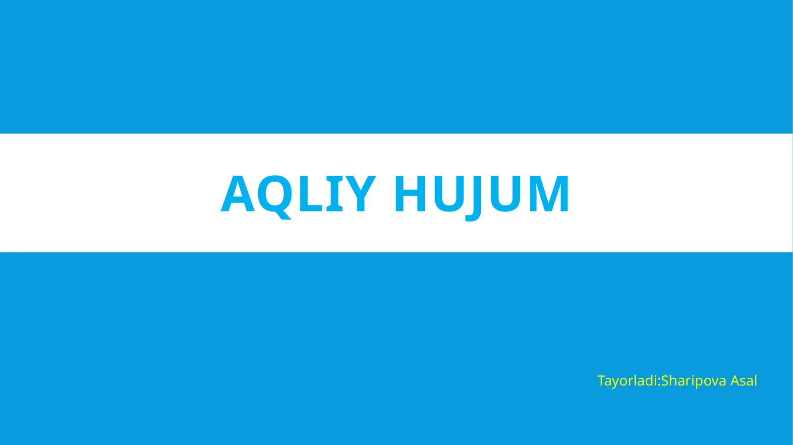 AQLIY HUJUM