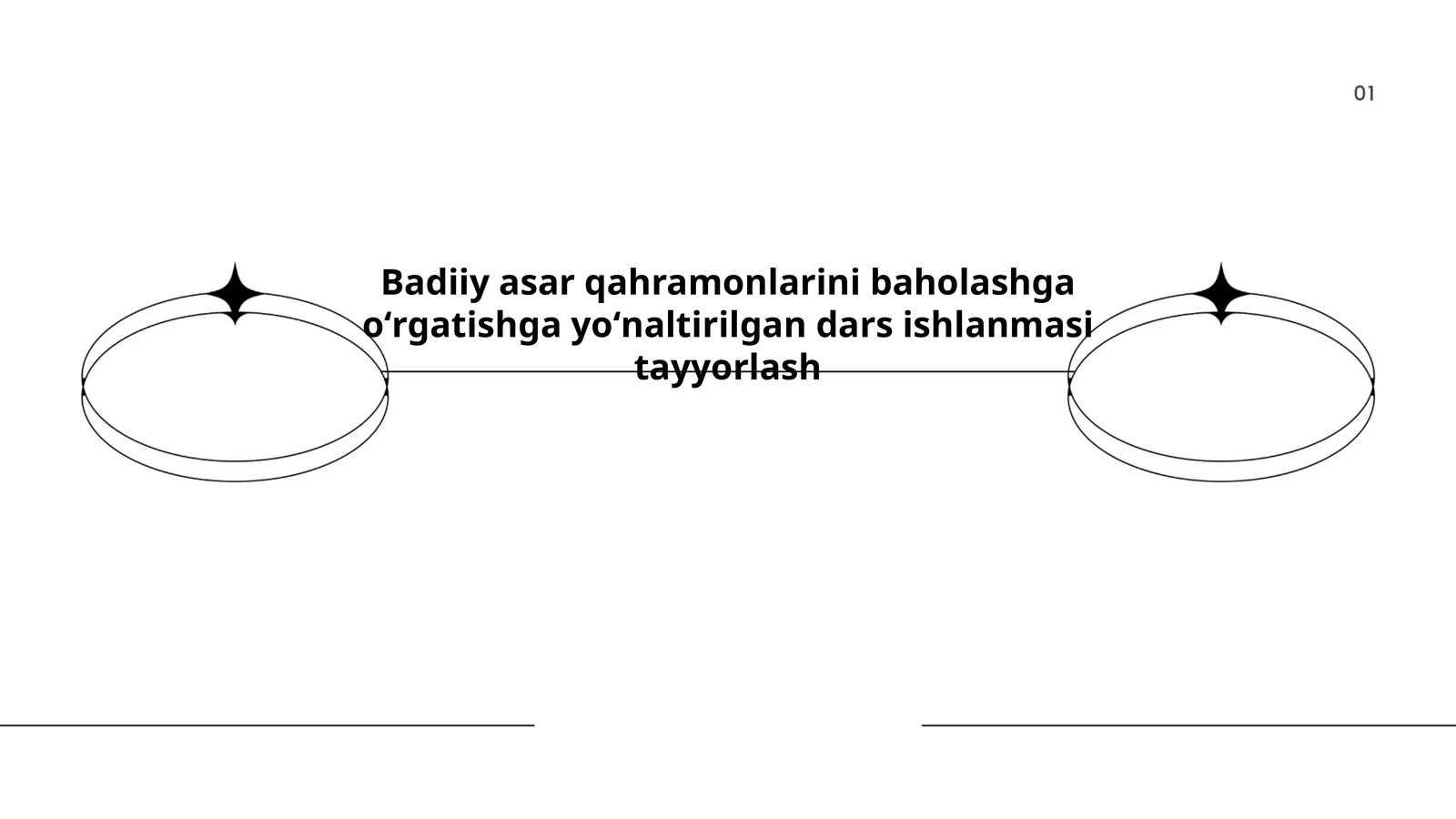 Badiiy asar qahramonlarini baholashga oʻrgatishga yoʻnaltirilgan dars ishlanmasi
