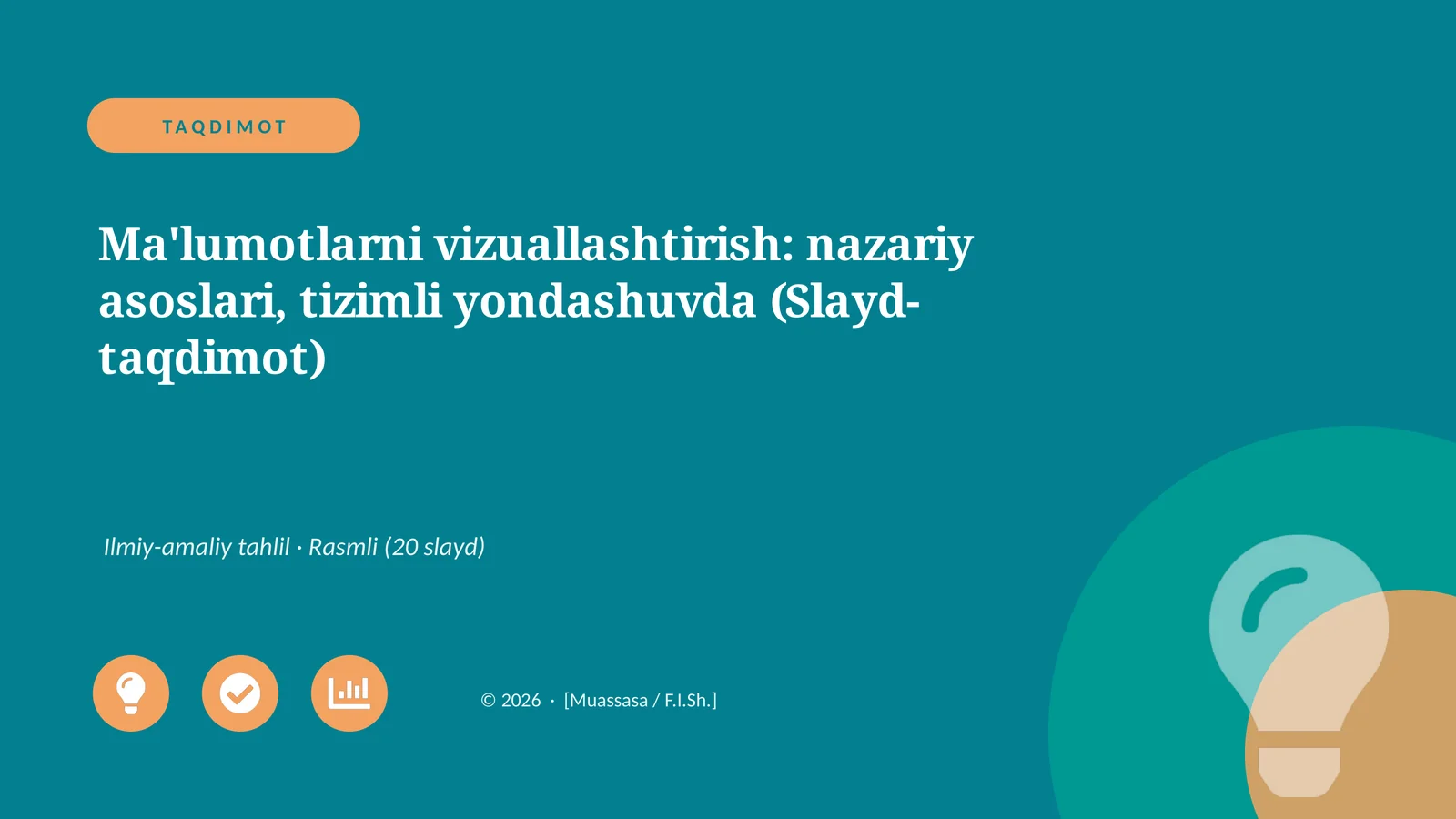 Mavzuning dolzarbligi