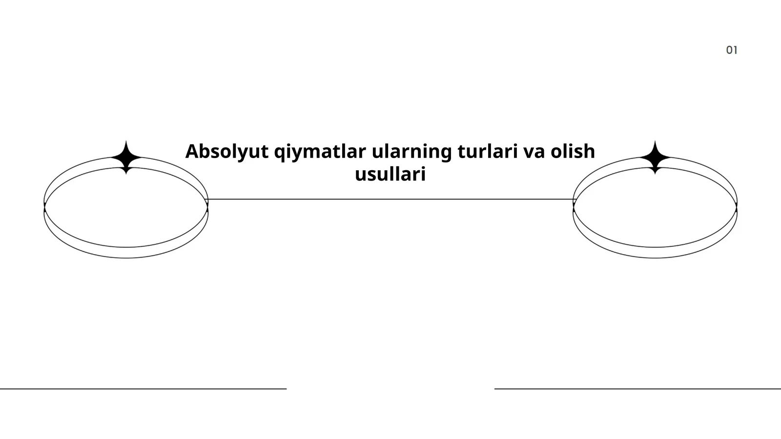 Absolyut qiymatlar ularning turlari va olish usullari